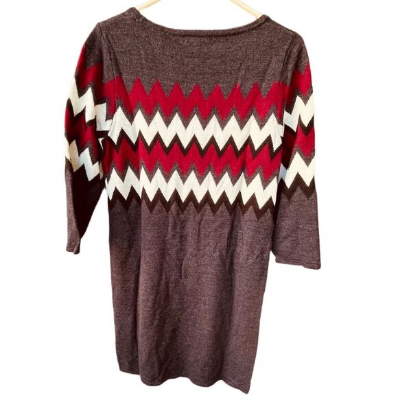 Sandra Darren size M Aztec print sweater dress. - Picture 3 of 8
